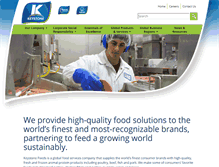 Tablet Screenshot of keystonefoods.com